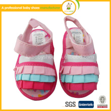 2015 новая мода дешевые кружева сандалии ребенок обувь детская обувь